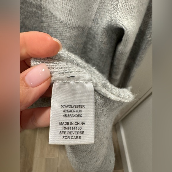 Peyton Primrose Grey plaid cardigan - Picture 4 of 4